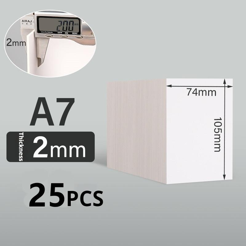 A7/A6/A5/A4 Белая Крафт-бумага для DIY Открыток 10/25 Листов 1/1,5/2 мм Толстая Рукодельная Бумага Картон для Открыток
