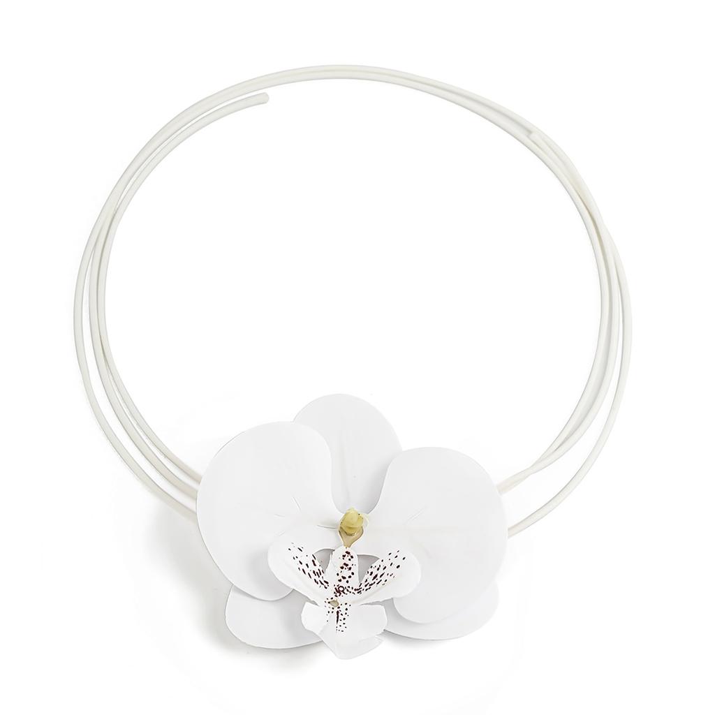 Elegant Floral Charm Jewelry 3D Flower Pendant Necklace/Earrings/Brooch for Girl Women Wedding Party Embellishment