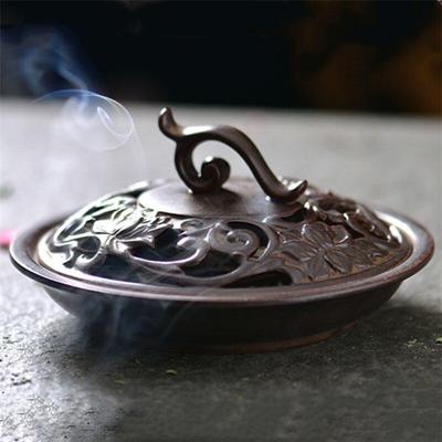 Ретро керамическая катушка курильница Москитная курильница держатель для ароматических палочек ароматерапия аромат домашний декор чайного домика