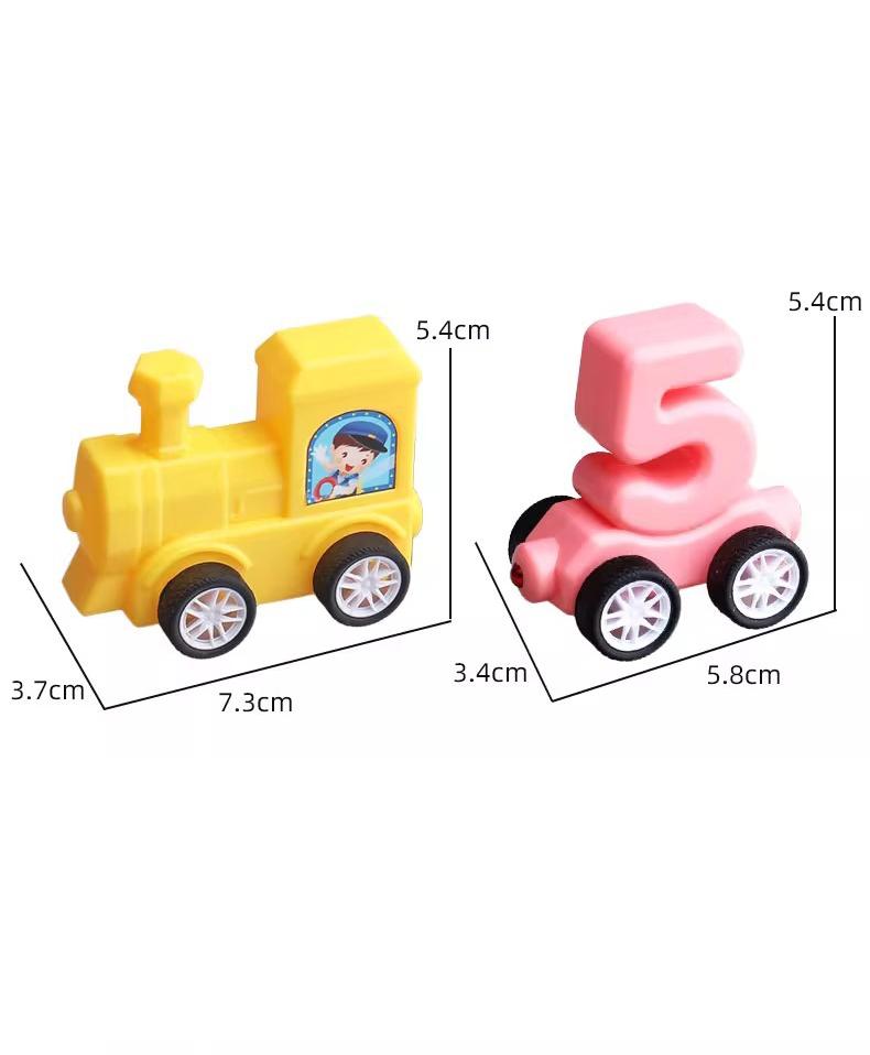 Train Toys Set For Kids Magnetic Digital Train Puzzle Plastic Train Set For Toddler Number Trains Learning Educational Toys Gift