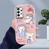 Cute Little Bears Liquid Silicone Phone Case for Samsung Galaxy S24 S23 S20 FE Plus Ultra Note 20 10 A51 A52 A54 A73 Shockproof Soft Cover Casing