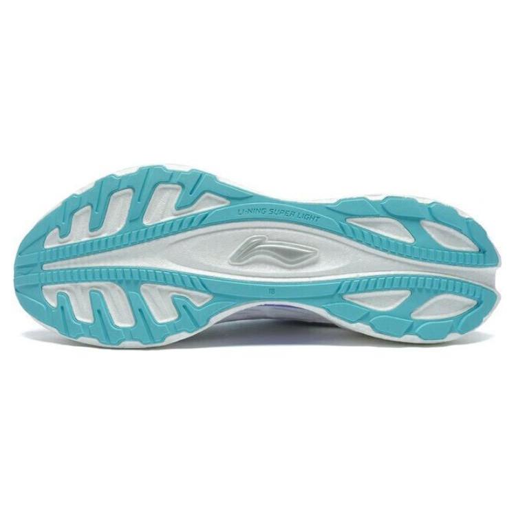 Li Ning Super Light 18 Нескользящие, износостойкие, с низким отскоком, низкие кроссовки для бега Мужские Белый Синий Фиолетовый ARMR007-6