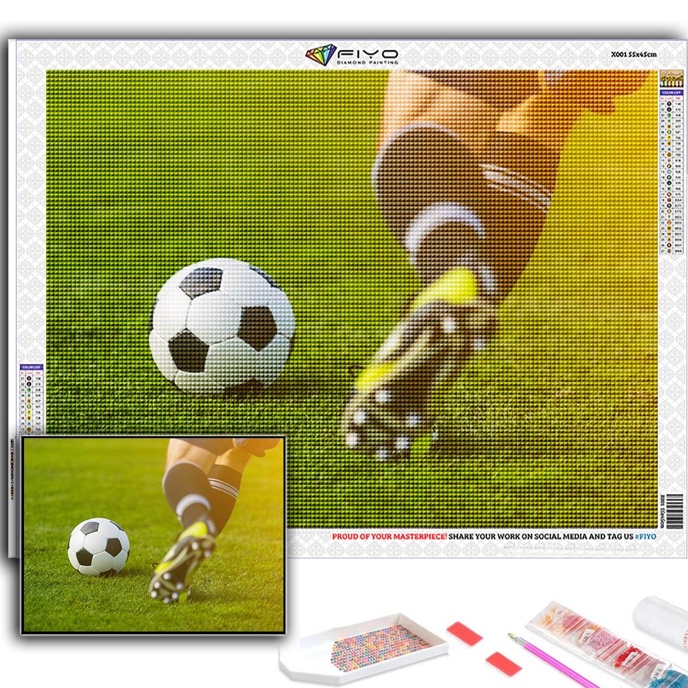 DIY 5D алмазная живопись футбол спортивный набор для вышивки крестом полная дрель вышивка мозаика художественная картина стразы подарок