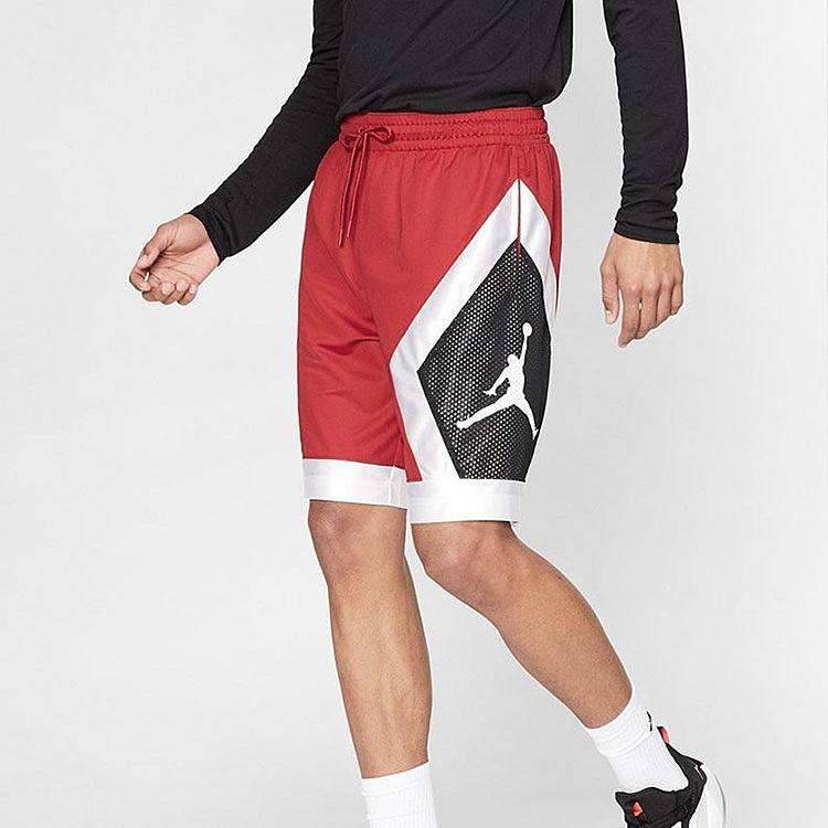 Баскетбольные шорты Air Jordan Jumpman Логотип Мужские Красный Мужские AV3207-687