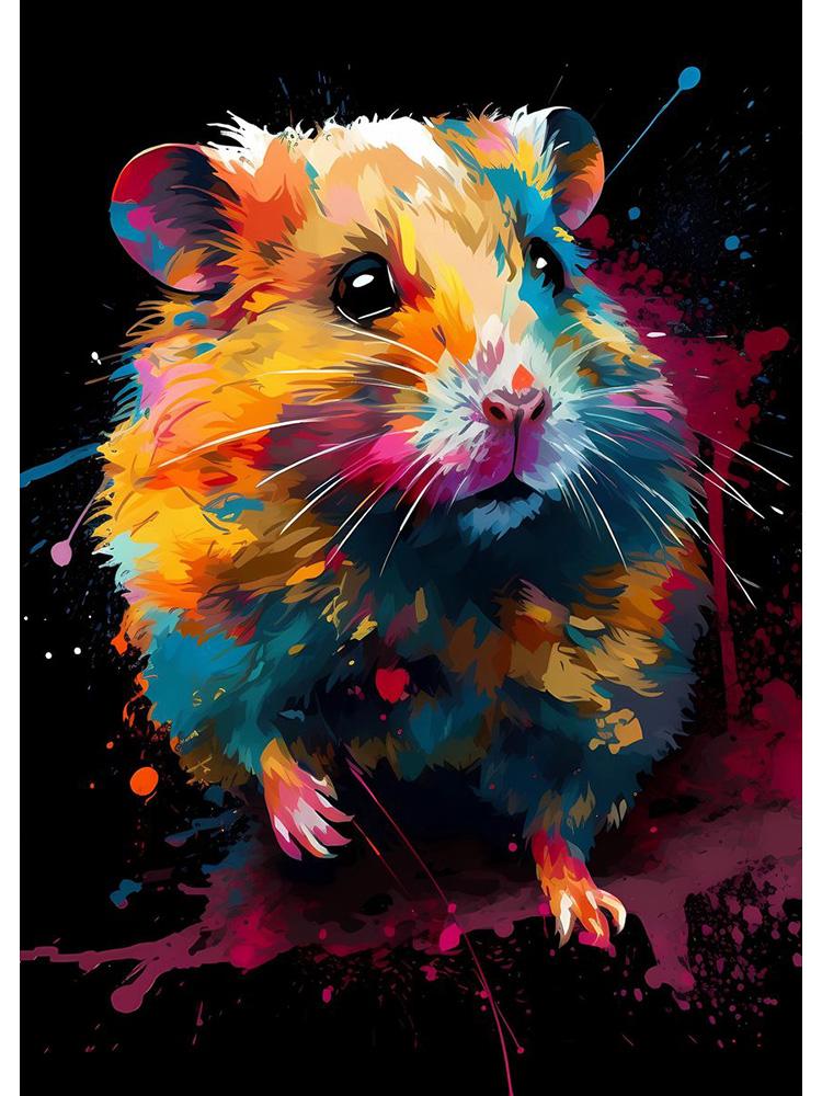 Сурикат Слон Морская Выдра Лев Красочные Животные С Капает Плакат Холст Картина Симпатичные Животные Настенное Искусство Для Комнаты Домашний Декор