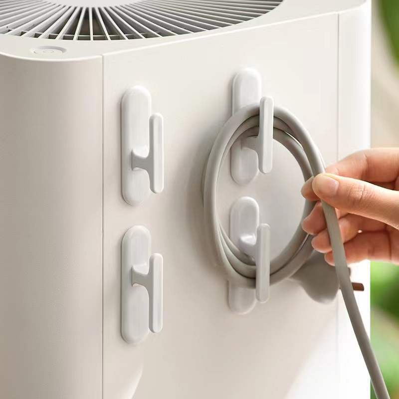 Крючки для штор без сверления Органайзер для шнура питания Самоклеящиеся резиновые зажимы для электроприборов Прочный держатель для зарядного кабеля для дома