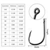 100Pcs Fishing Hooks Set Carbon Steel Single Circle Fishing Hook Fly Fishing Jip Barbed Carp Hooks Sea Tackle Accessories