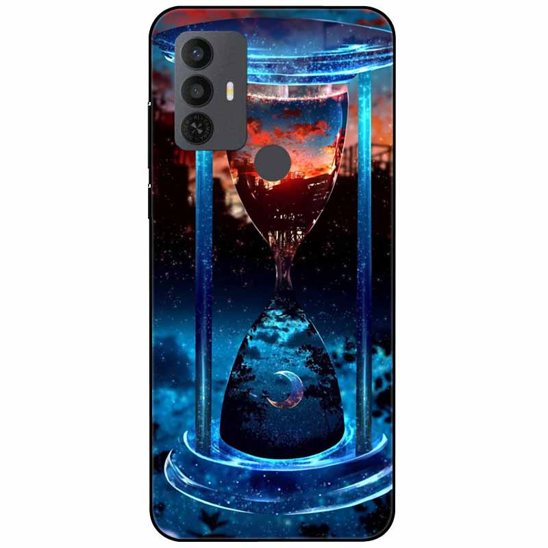 Phone Cover For Alcatel 1V 2021 Case Silicone Lovely Black Bumper Soft TPU Coque for Alcatel 1V (2021) 6002A 6002D 1 V Shells