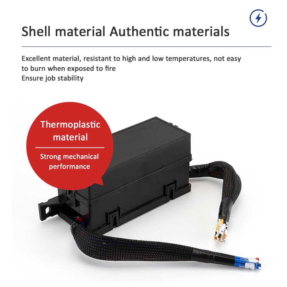 12V Fuse Block Fuse Relay Box Block 11 Way Waterproof 4PINATC/ATO Fuse Block and 6 Slot Relay Panel for Universal Vehicles Car