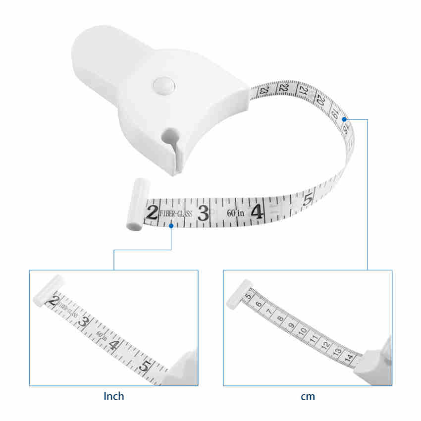 150 см/60 дюймов точный фитнес-калипер измерительная лента выдвижная линейка измерительный инструмент