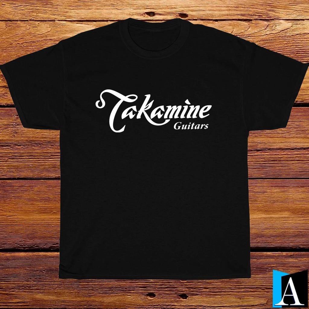 Новая футболка Takamine Guitars Музыкальный логотип Футболка Черный/Белый/Серый/Темно-синий Размер S-5XL