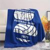 1PC Birmingham City FC Print Flannel Blanket, High quality Comfortable for All Seasons, Home Decor, Warmth and Comfort, Perfect for Christmas Gifts