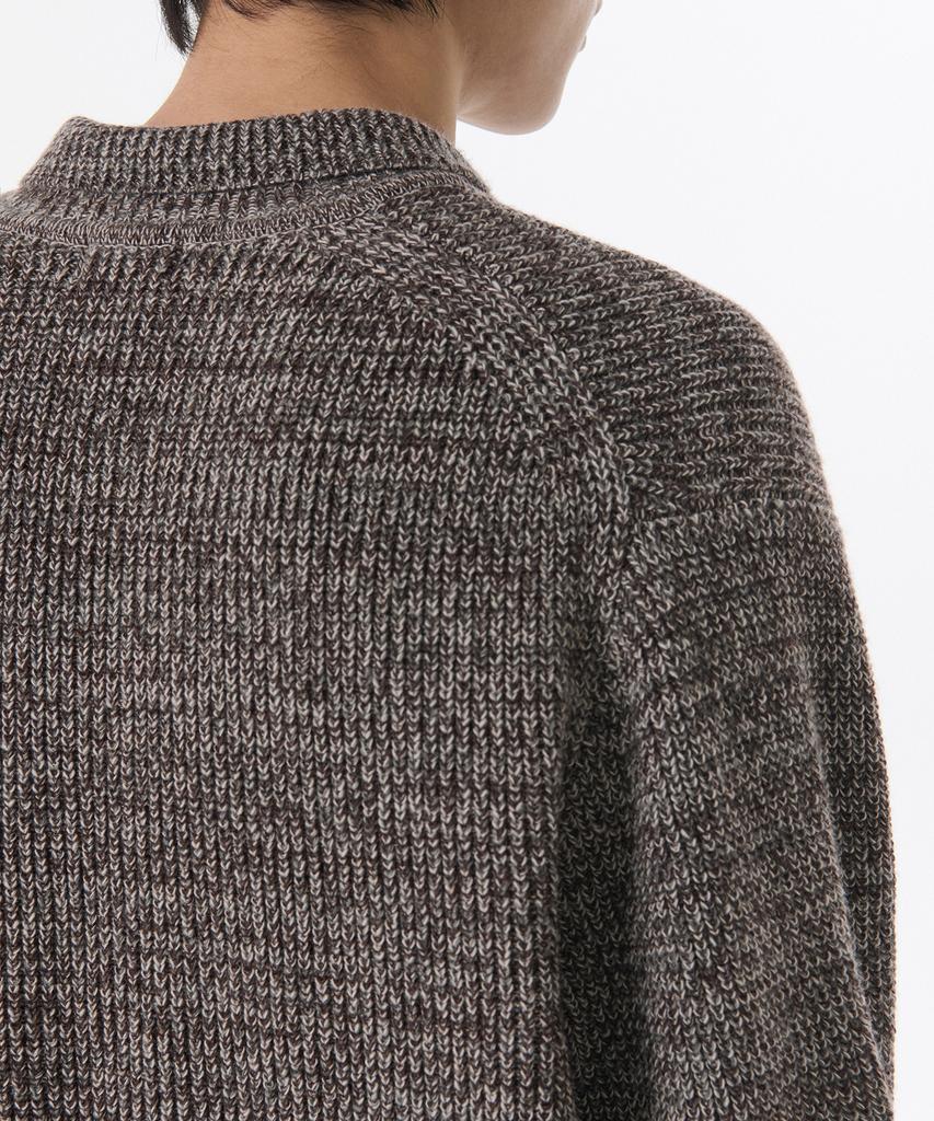 MUSINSA STANDARD Mixed Yarn Collared Knit [Brown]