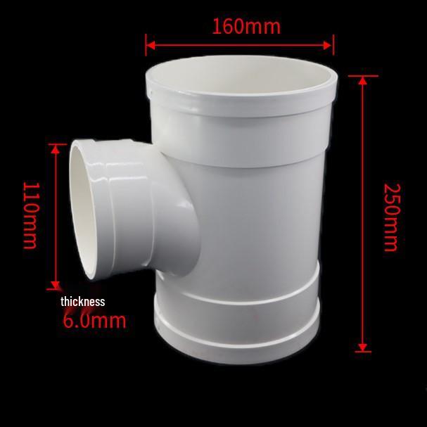 PVC Drainage Reducing Unequal Tee with Inspection and Socket Spigot