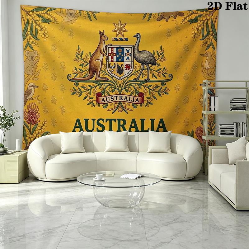Socceroos Wall Tapestry Aesthetic Wall Hanging Printed Fabric Blanket Decorative Tapestries for Bedroom Living Room Home Decor
