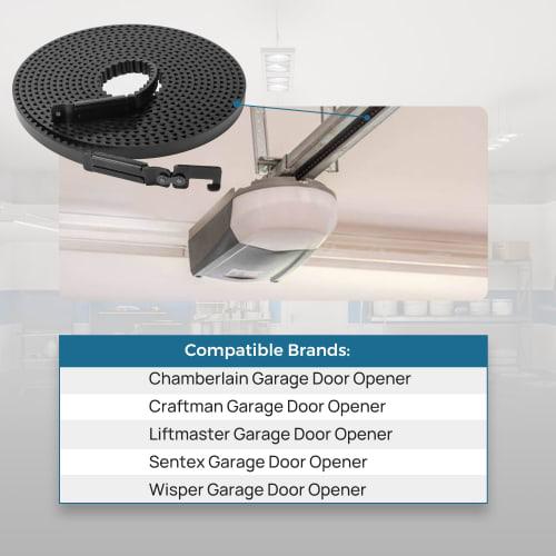 41A5434-13A Drive Belt for 8-Foot Tall Garage Doors, 256.53 Inches, Replacement Garage Door Opener Belt 41A5434-13A Compatible with Chamberlain, LiftM