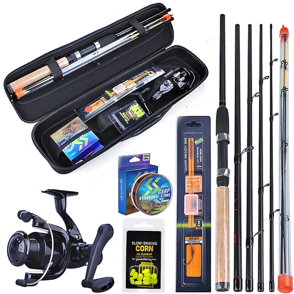Fihsing Rod and Reel Combo 3.0m Carp Fishing Rod L M H Power Feeder Rod and Carp Reel with Carp Line Bait Hook Accessory Carrier Bag