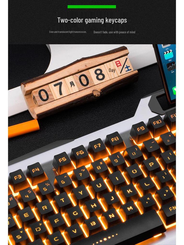 Viper K18 Luminous Metal Wired Gaming Keyboard