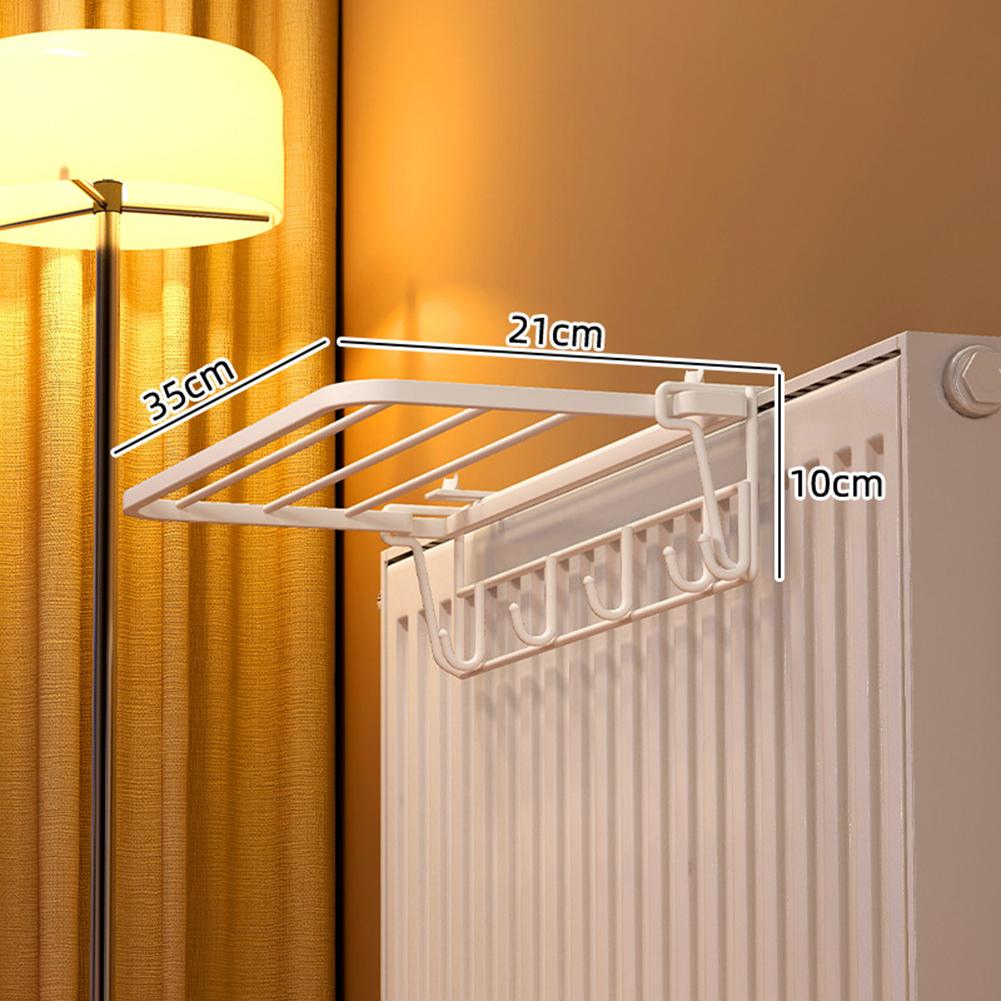 For Heating Radiator Towel Rail 35cm Iron Hanging Rack for Towels Bathrobes and Bathroom Storage Space Saving and Sturdy