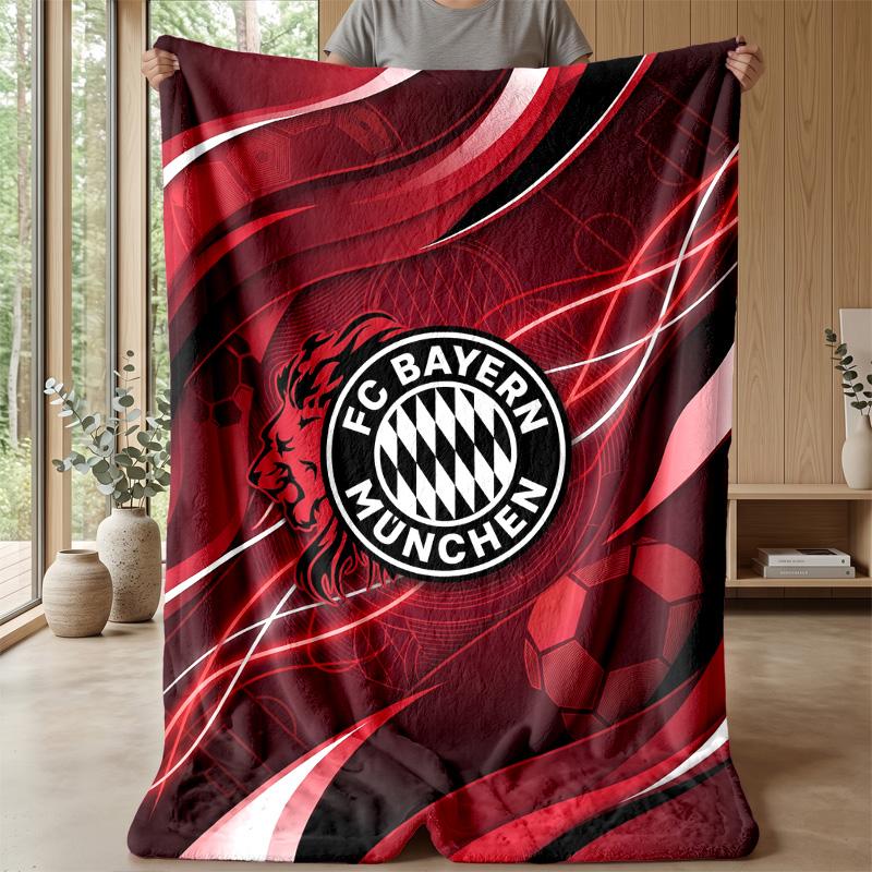 Bayern Munich Soft Flannel Fleece Blanket Lightweight Cozy Warm Throw Blanket For Sofa Bed Home Decor