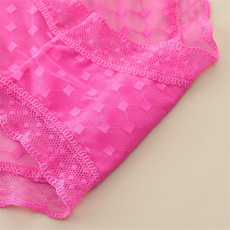 Sexy Underwear Transparent Lace Panties Women's Seamless Low-rise Breathable Briefs for Girls