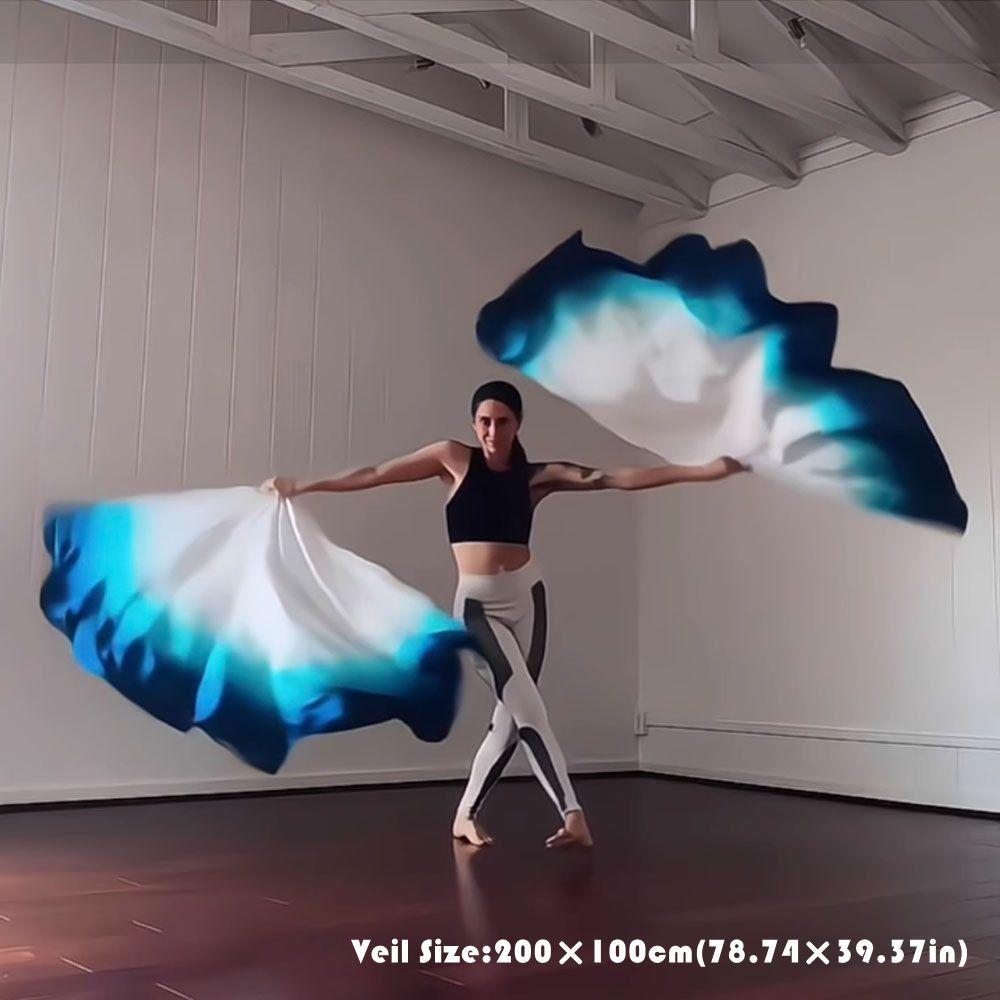 with Telescopic Sticks Belly Dance Accessories Props Scalable Rods Multicolor Colorful Scarves Flag Portable Lightweight