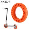 9.5inch Solid Damping Shock Absorber Tire For Xiaomi M365 Electric Scooter Non Pneumatic Tyre Solid Hole Honeycomb Rubber Wheels