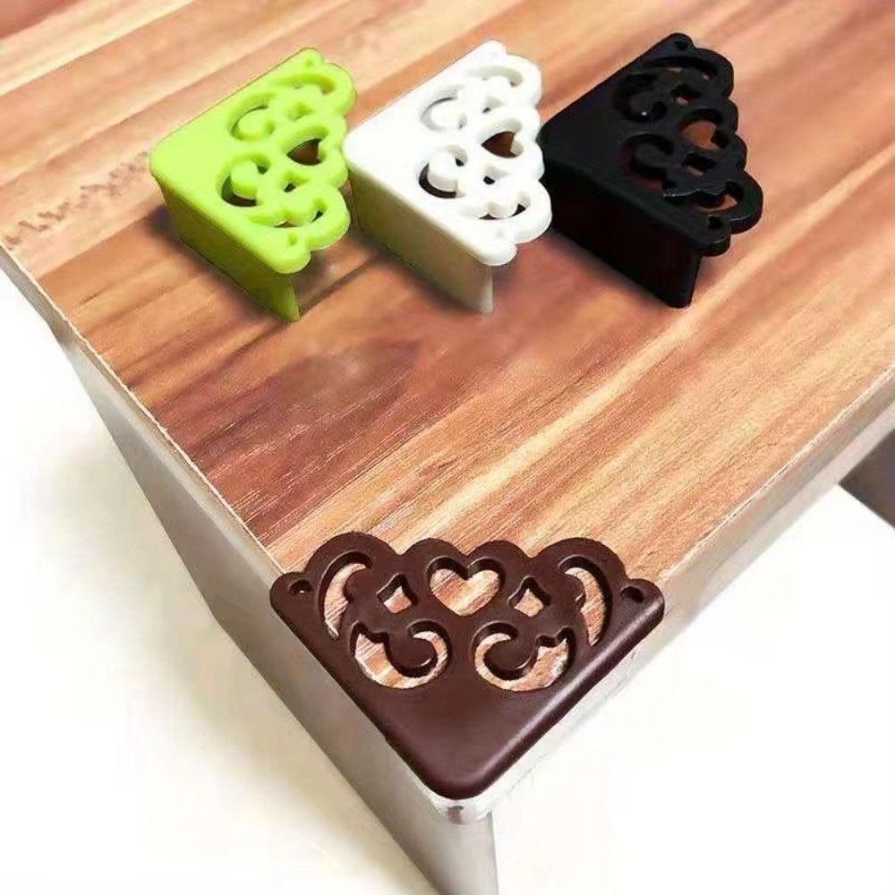 8Pcs Hollow Out Table Corner Guard Soft Furniture Bumper Edge Guard Cover Children Safety