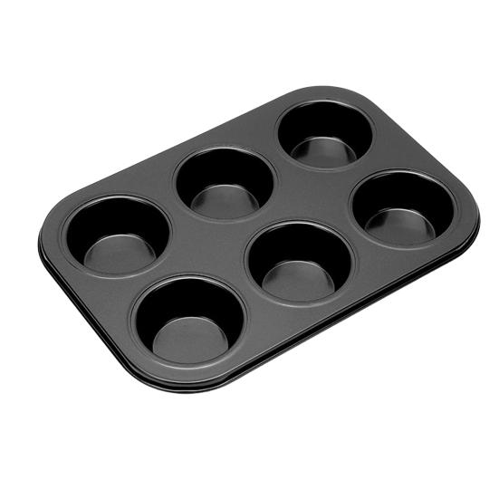 Muffin Pan Carbon Steel Cupcake Pan Nonstick Heavy Duty Easy To Clean 4/6 Cup Waffles Baking Mold for Parties