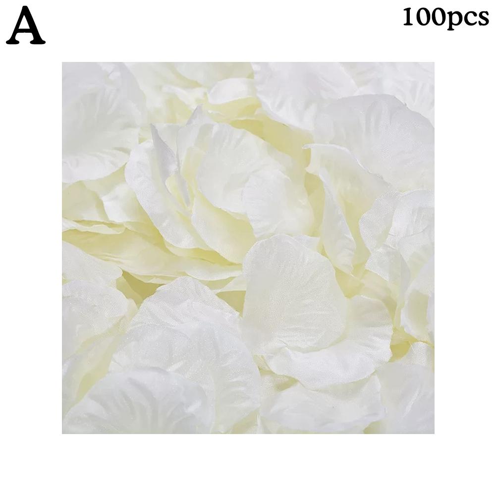 100 шт. искусственные лепестки роз, красочные красные, белые, золотые лепестки роз, цветы для романтической свадьбы, Дня святого Валентина, вечеринки, украшения