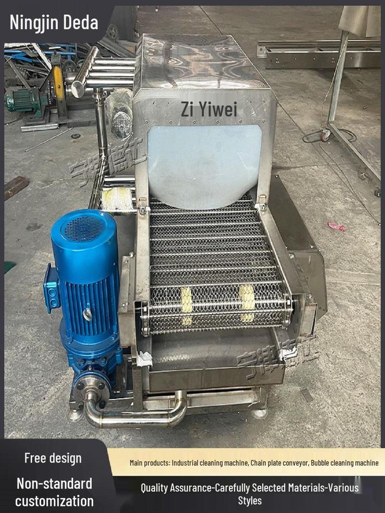 Stainless Steel Industrial Mesh Belt Washing and Drying Machine for Vegetables and Fruit