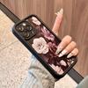 Ретро большая роза для чехла мобильного телефона Apple 16plus 15promax креативный 14 новый 13pro мягкий 12