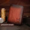 Мужской кошелек из натуральной кожи большой емкости, двойной складной кошелек с RFID-блокировкой, винтажный держатель для кредитных карт