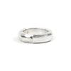 SEWNSWEN SILVER TAG HAMMERED RING