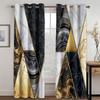 3D Дешевый Современный Роскошный Мраморный Синий Черный 2 Шт. Затемняющая Штора Для Гостиной Спальни Кухни Обработка Крючок Декор