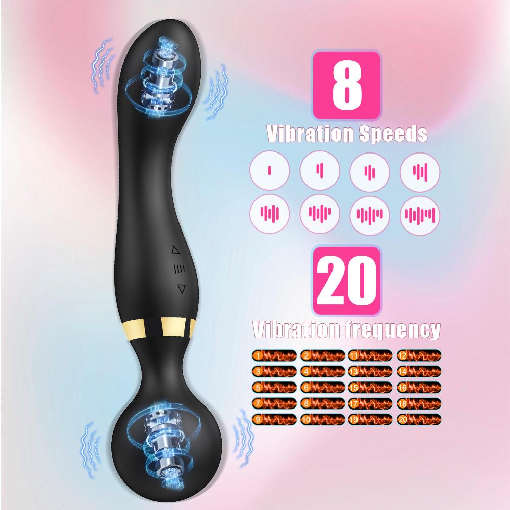 Двойные мощные вибраторы для клитора для женщин AV Magic Wand Massager Дилдо G Spot Orgasm Стимулятор клитора Мастурбатор