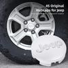 For Jeep For Jeep Renegade Compass Grand Cherokee Wrangler jk Gladiator 4pcs ABS Electroplating Car Wheel Hub Center Cover  A
