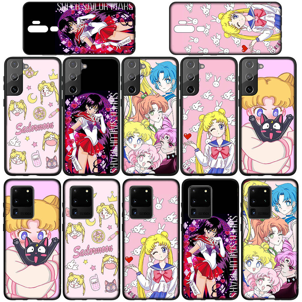 Чехол для телефона для Samsung Galaxy S25 S24 S23 iPhone 16 15 Xiaomi Redmi Note 14 13 12 16E X 11 Pro Max 13C OPPO Moto Huawei Poster Sailor Moon Girl Cover