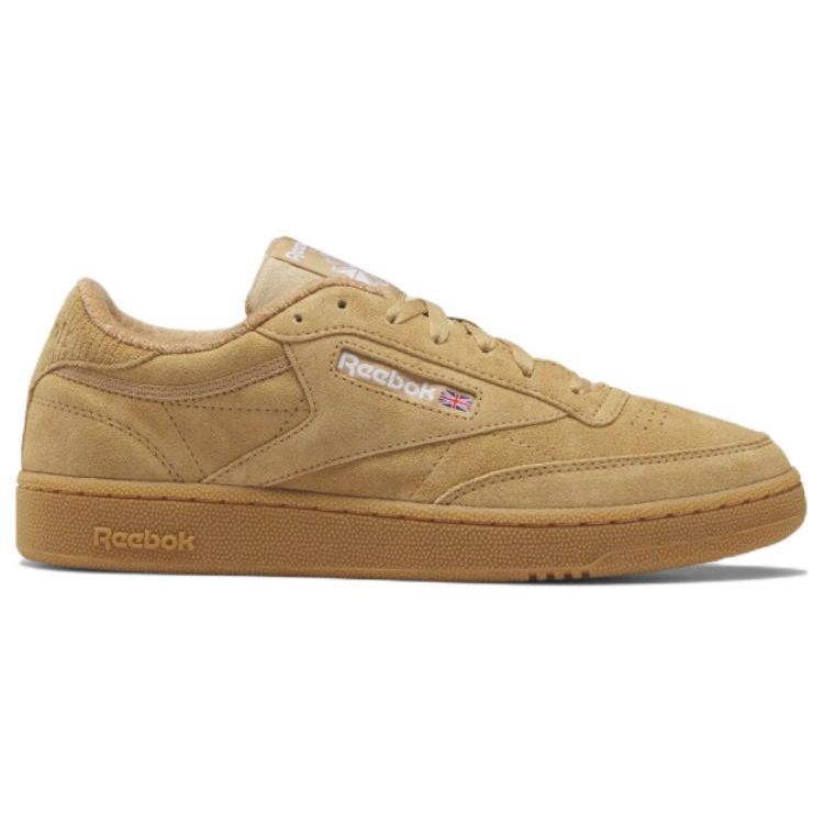 Reebok Club C 85 Нескользящие прочные низкие кроссовки унисекс коричневые IF9921