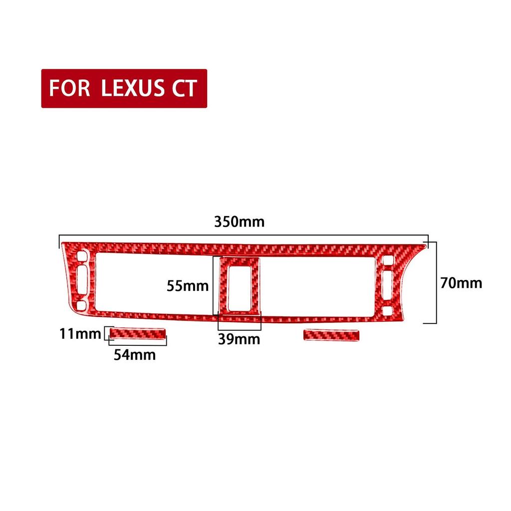 Для Lexus CT 2011-2017 автомобиля, центральная консоль, вентиляционное отверстие, декоративная накладка, наклейка, автомобильные аксессуары для интерьера, углеродное волокно