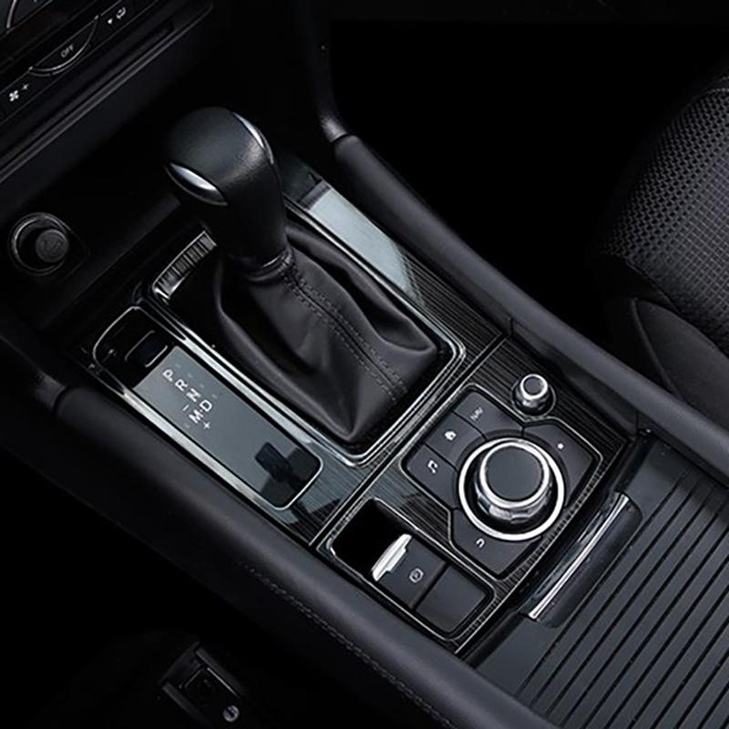 Car Console Gearbox Panel Trim for Mazda 6 Atenza 2015 2016 2017 2018 Frame Cover Sticker Strips Garnish Accessories Styling