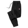 Winter Lambswool Warm Casual Pants Men's Fitness Jogging Sweatpants Male Solid Drawstring Bottoms Fleece Straight Trousers