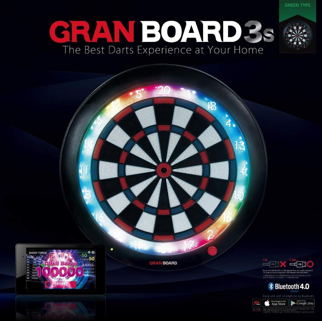 Доска для дартса GRAN DARTS Gran Board 3s Green Type BOARD 3s Green Электронная мишень для дартса [Gran Darts] (Тип ГРАН)