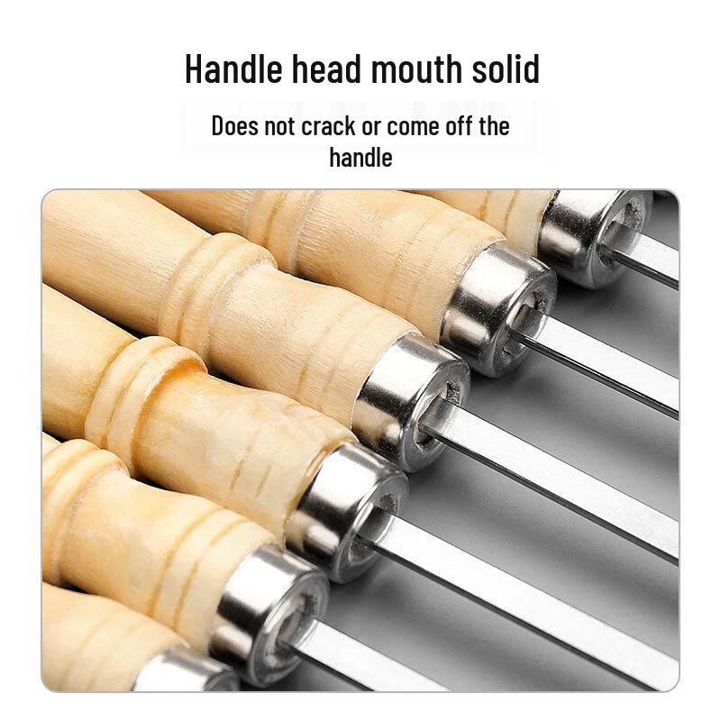 Плоские шашлычные шампуры Diruien из нержавеющей стали 201