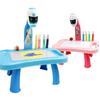 Children Projector Drawing Table Portable Cute Educational Developmental Zoomable Button Switch Painting Board Plaything