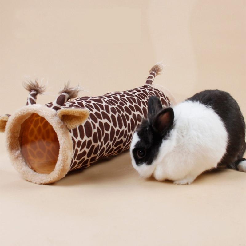 Small Pet Tunnel Hideout Portable Rabbit for Play Tube Foldable Tunnels Safe Non Toxic for Kitten Bunny Easy Storag X3UC