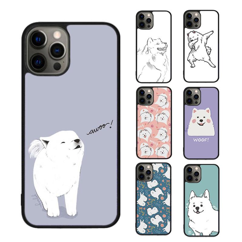 Мультяшный Самоедский пес Чехол для телефона cover Для iPhone 17 Air 15 16 16e 14 13 Pro Max Coque 12 11 Pro Max Для Apple PLUS fundas