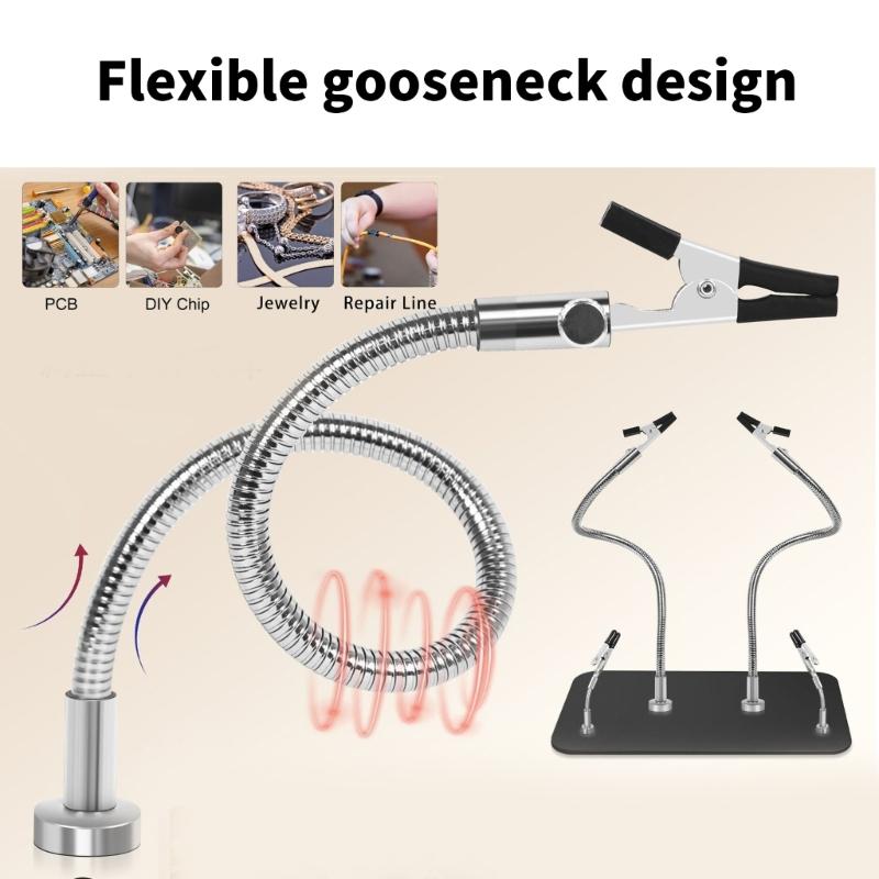 2/4 шт. Магнитные зажимы для электронных плат, паяльник, держатель печатной платы, гибкие металлические ручки, руки помощи
