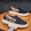 Fashion Summer Men's Woven Shoes Slip On Round Toe Casual Loafers Canvas Men Flat Fishmen Shoes Espadrilles Zapatos De Hombre Size39 44
