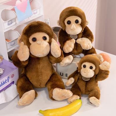 Обезьянка кукла горилла плюшевая игрушка подарок на день рождения детские игрушки украшение для дома плюшевая игрушка обезьяна горилла плюшевая игрушка